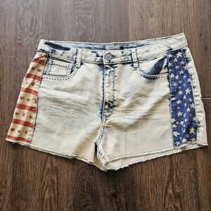 American Flag High Rise Shorts